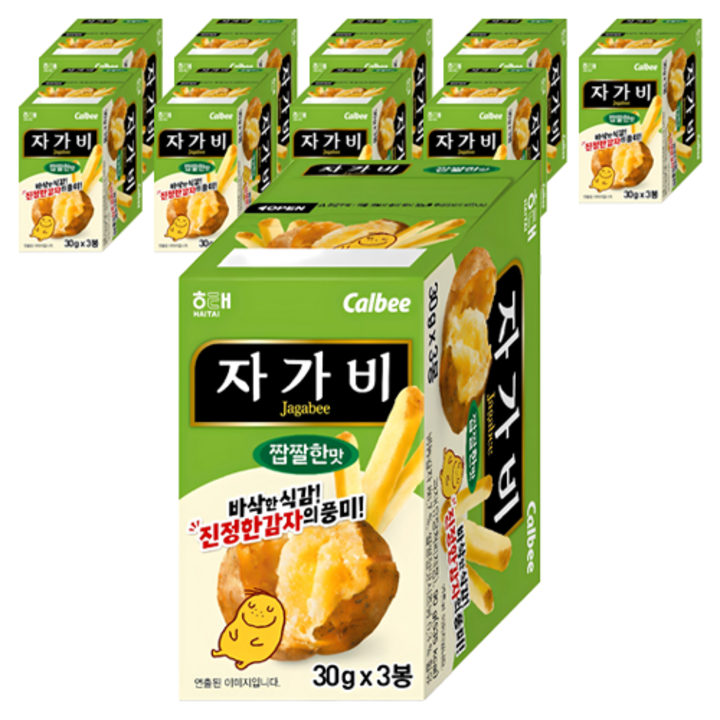 자가비 짭짤한 맛 3p, 90g, 10개