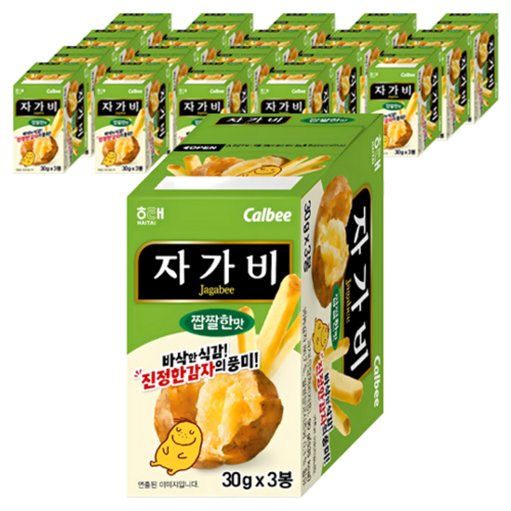 자가비 짭짤한 맛 3p, 90g, 20개