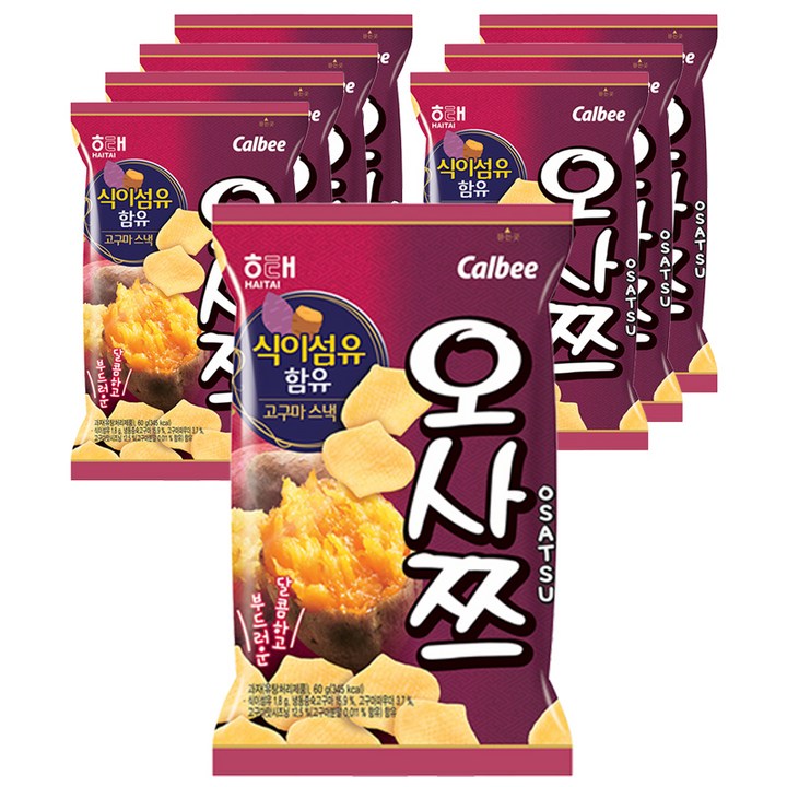 해태제과 오사쯔, 60g, 8개