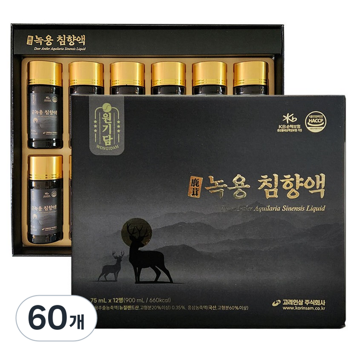 원기담 녹용 침향액, 60개, 75ml