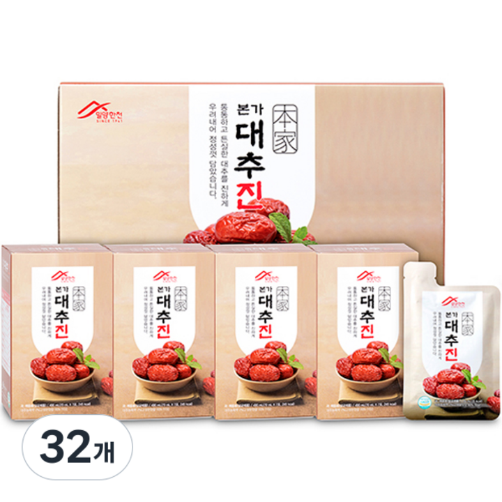 밀양한천 본가 대추진 7p, 70ml, 32개