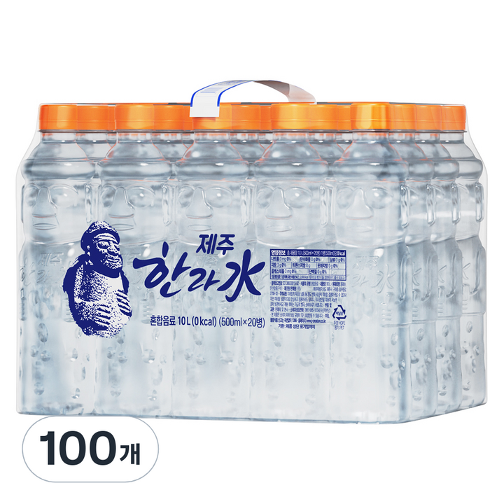 한라수 제주 무라벨, 500ml, 100개