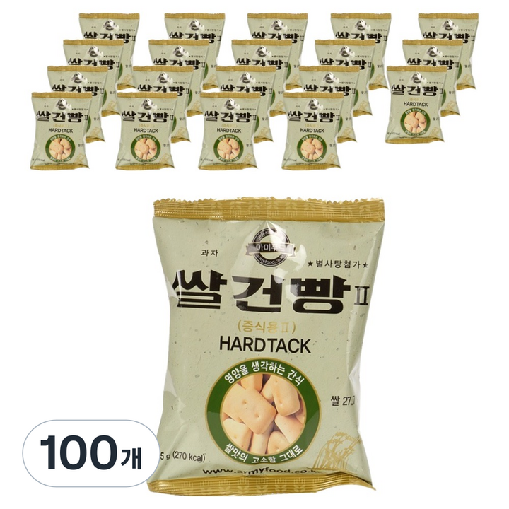 아미푸드 쌀건빵, 65g, 100개