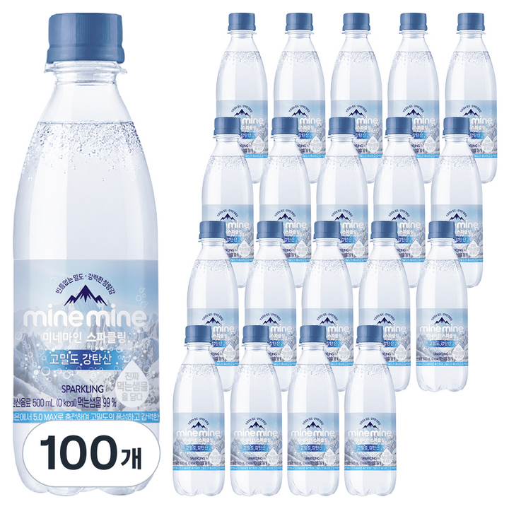 동원 미네마인 스파클링 동원 고밀도 강탄산, 500ml, 100개