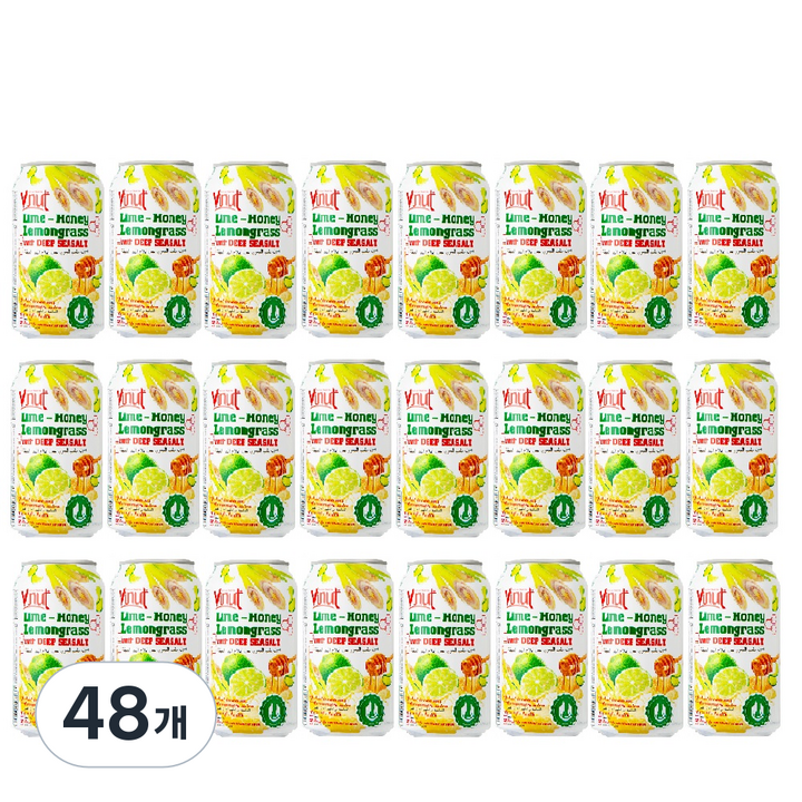비넛 라임 레몬글라스 음료, 330ml, 48개
