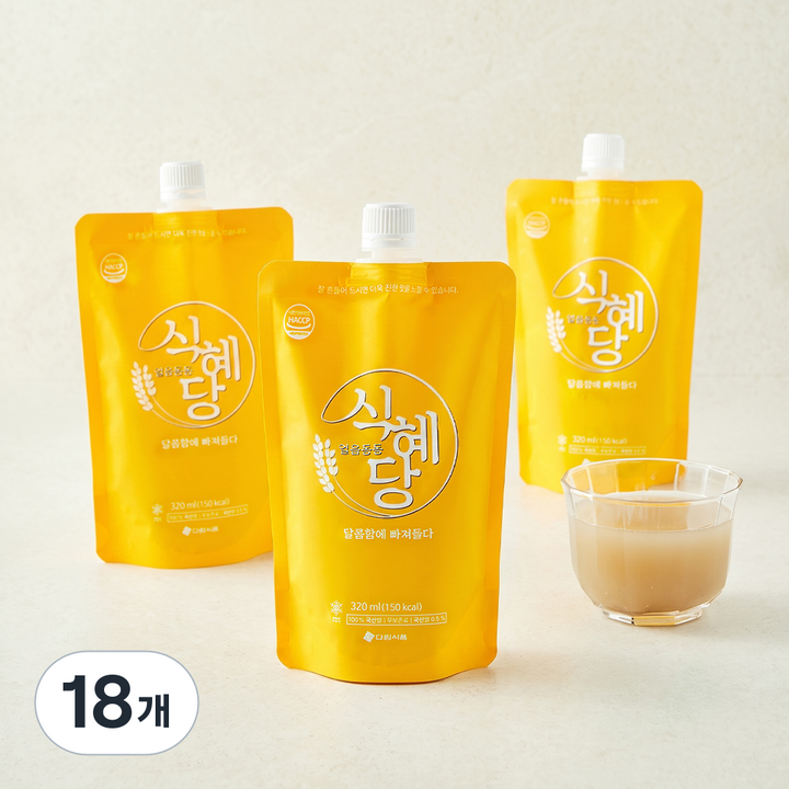다림식품 식혜당, 18개, 320ml
