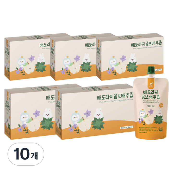 리틀스푼 배도라지곰보배추즙 10p, 10개, 1L