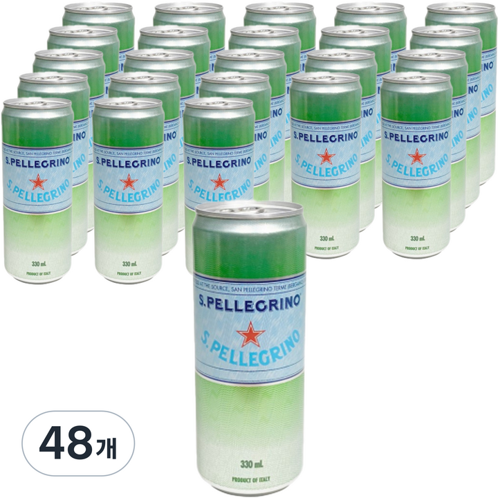 산펠레그리노 탄산수 플레인 캔, 330ml, 48개