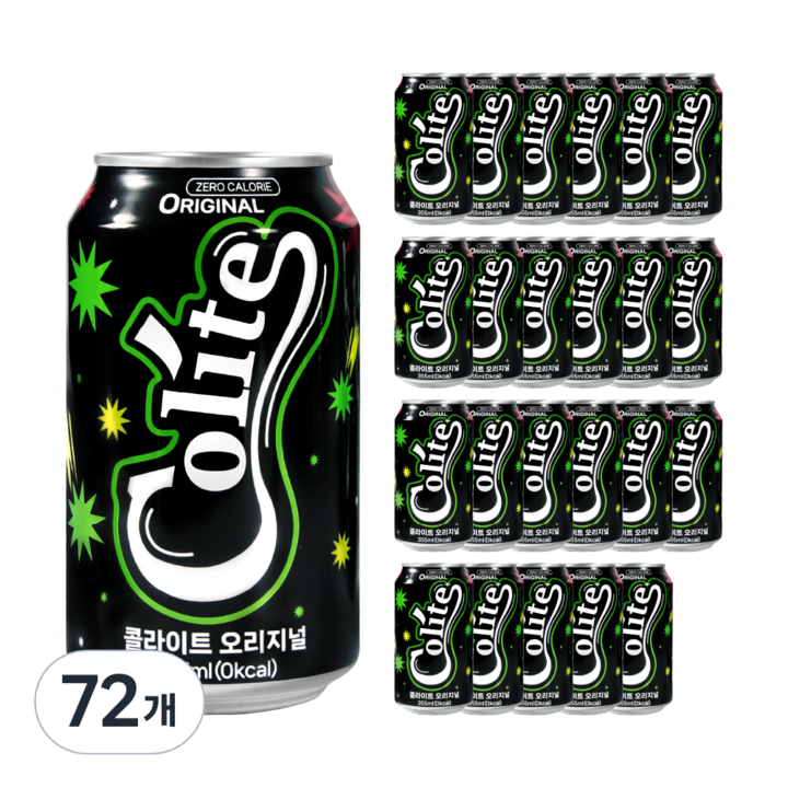 콜라이트 제로 오리지널, 355ml, 72개