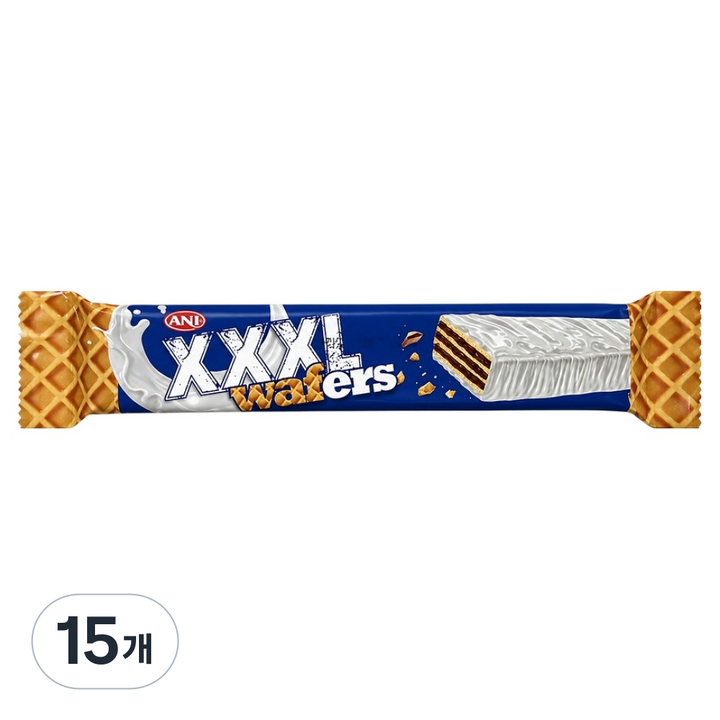 애니 엑스엑스엑스엘 화이트 컴파운드 초콜릿 웨이퍼, 15개, 65g