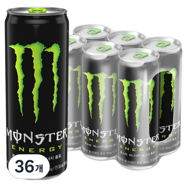 몬스터에너지 그린, 355ml, 36개