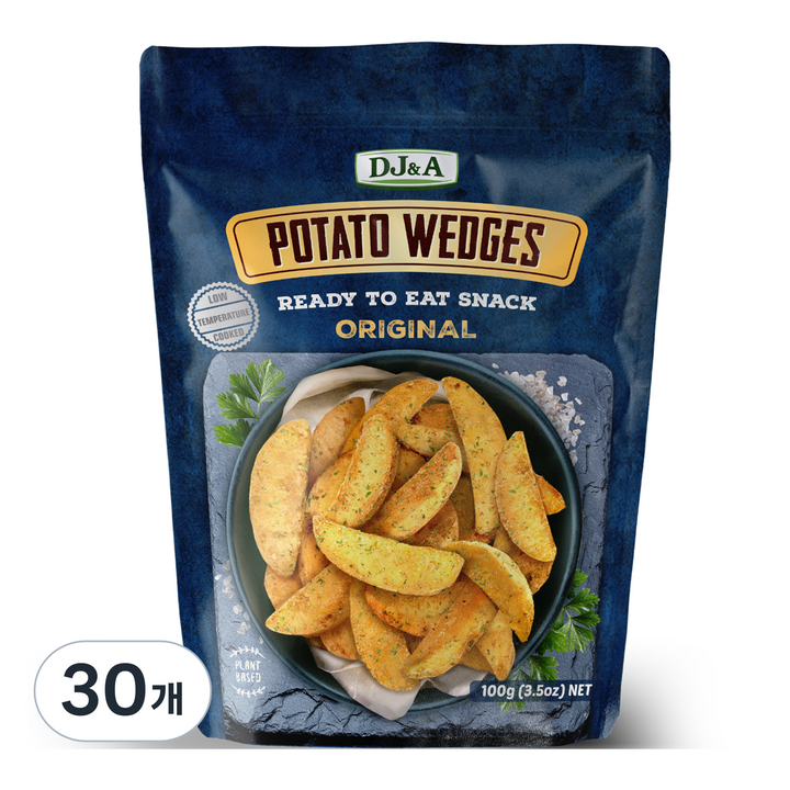 디제이앤에이 포테이토 웨지 오리지널, 100g, 30개