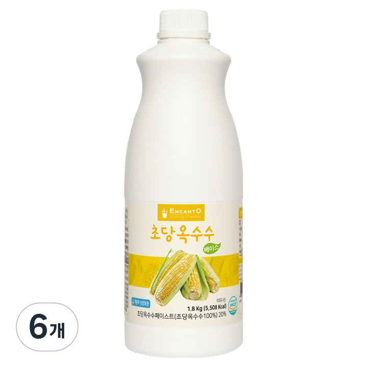 엔칸토 초당옥수수 음료베이스, 6개, 1.8ml