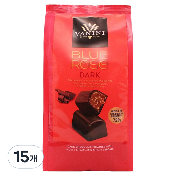 바니니 블루로즈백 다크 초콜릿, 120g, 15개
