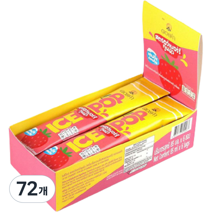 도이캄 아이스팝 딸기, 85ml, 72개