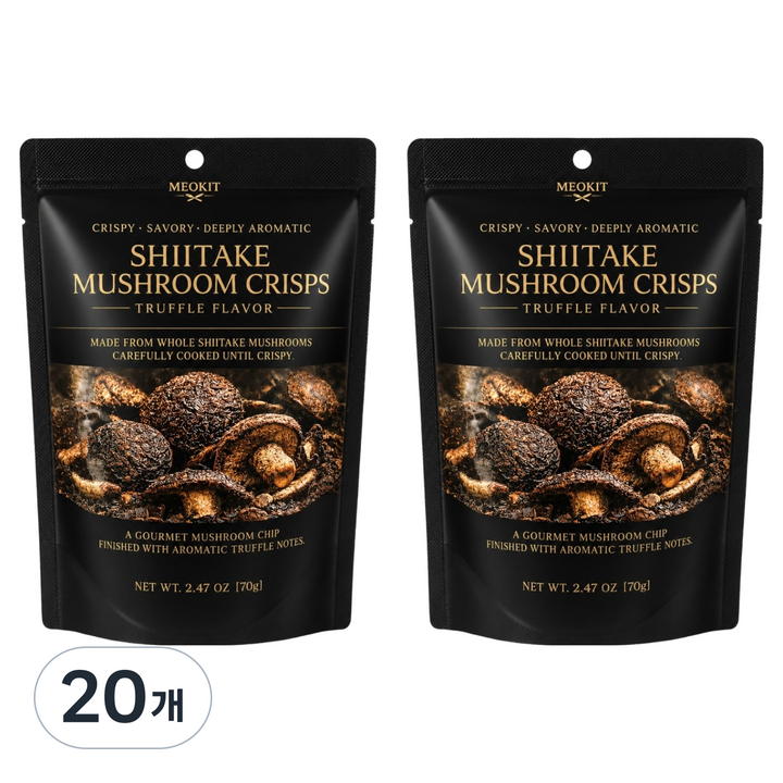 먹잇 트러플 표고버섯 과자, 20개, 70g