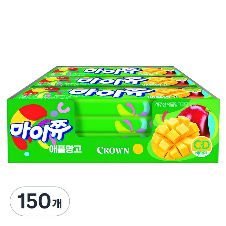 마이쮸 애플망고 캔디, 150개, 44g