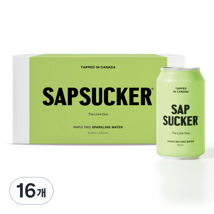 메이플 스파클링 워터 라임, 355ml, 16개