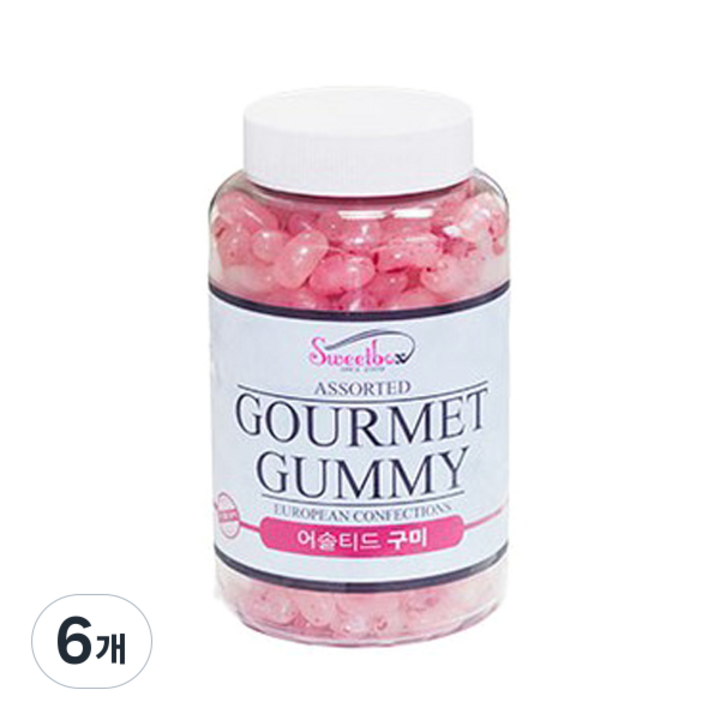 딸기치즈케이크향 젤리빈, 600g, 6개