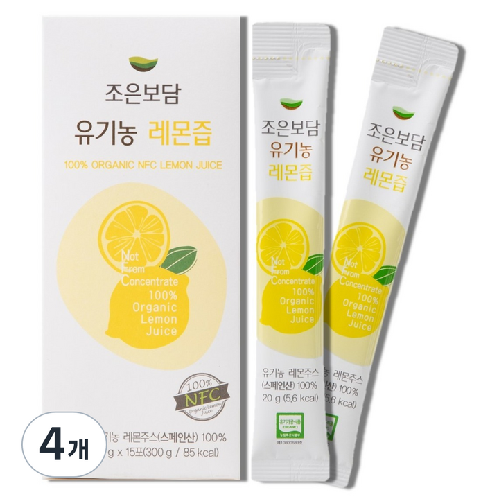 조은보담 유기농 레몬즙, 20g, 4개