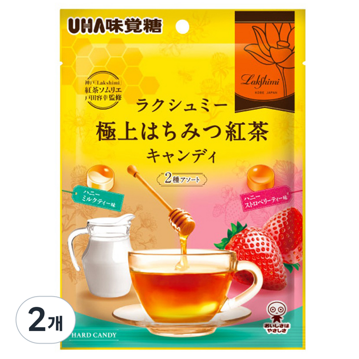 유하미카쿠토 벌꿀 홍차 캔디, 2개, 72g