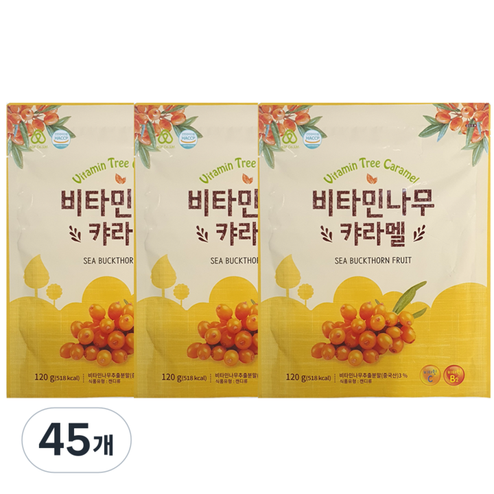 하이투데이 비타민나무 캬라멜, 120g, 45개