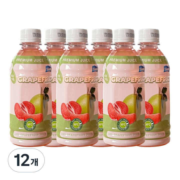 저온 핑크 자몽 주스, 12개, 350ml
