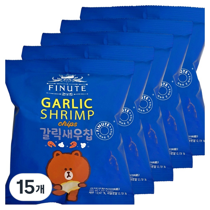 피뉴트 갈릭새우칩, 20g, 15개