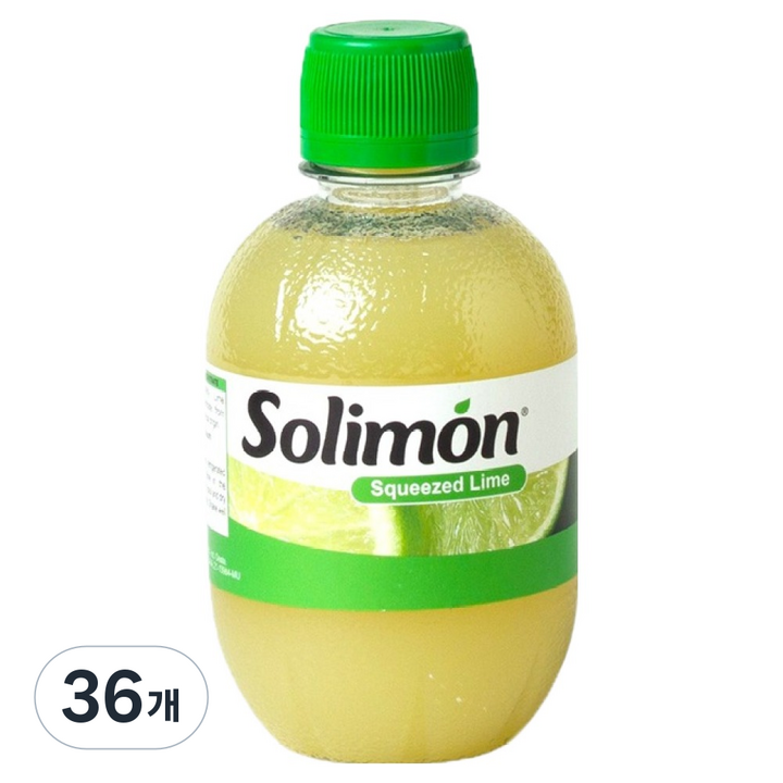 솔리몬 스퀴즈드 라임즙, 280ml, 36개
