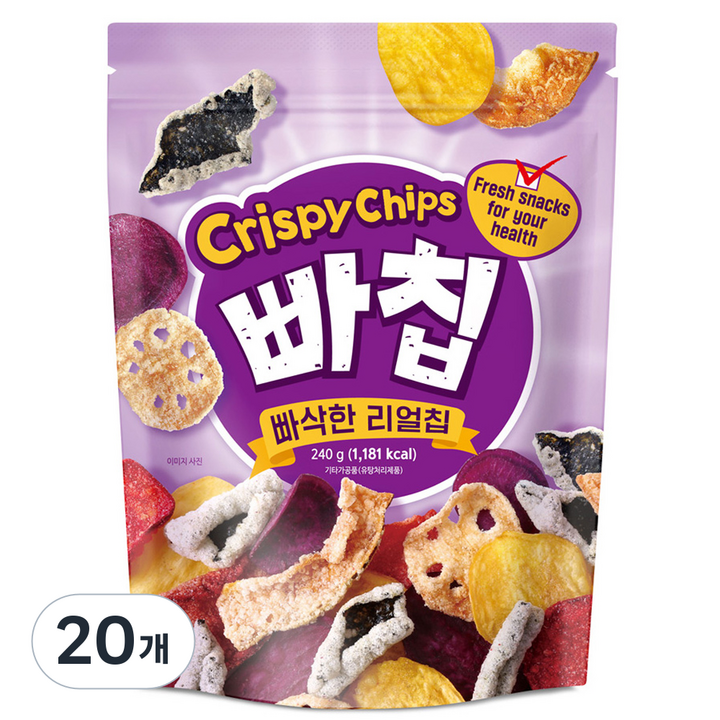 빠칩 원물간식, 240g, 20개