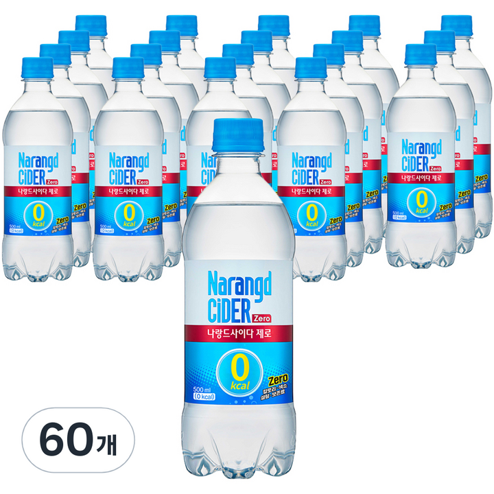 나랑드사이다 제로, 500ml, 60개