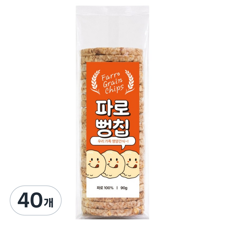파로 뻥칩, 40개, 90g