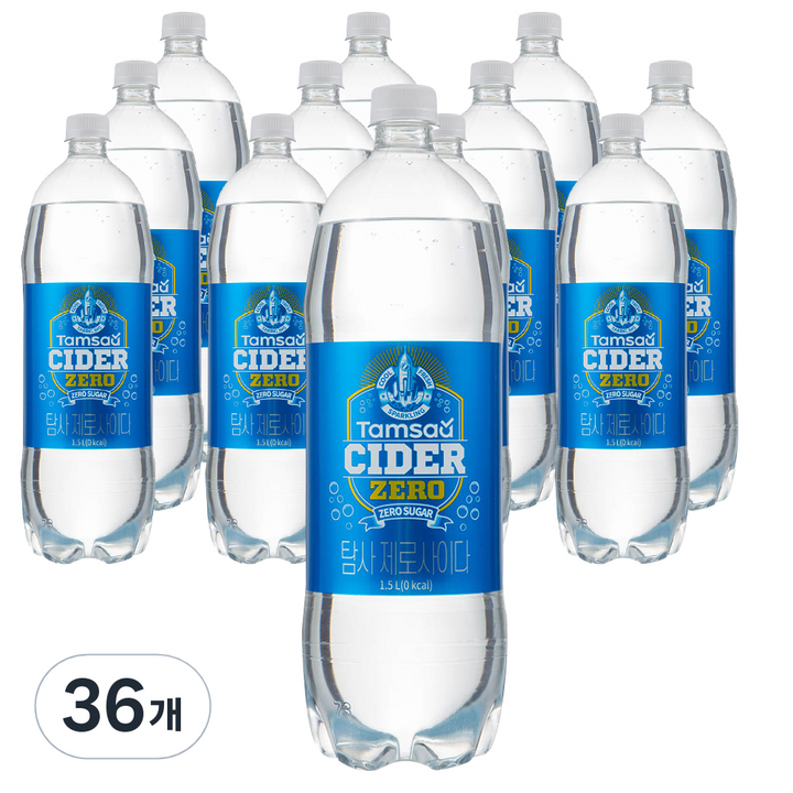 탐사 제로 사이다, 1.5L, 36개
