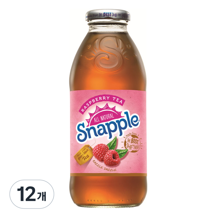 스네플 로즈베리티, 라즈베리티, 473ml, 12개