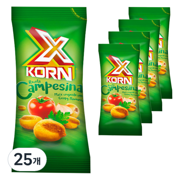 XKORN 옥수수 스낵 야채맛, 30g, 25개