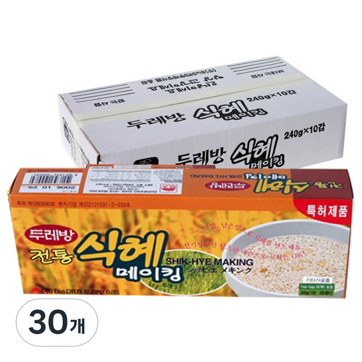 두레방식품 전통 식혜 메이킹, 240g, 30개
