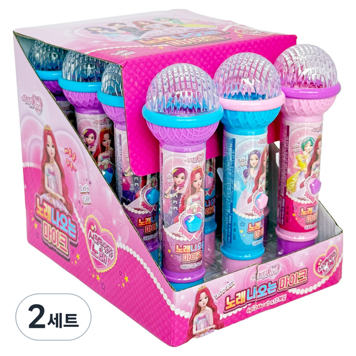 시크릿쥬쥬 노래 나오는 마이크 캔디 3종 x 4p 세트, 2세트