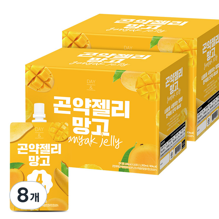 참앤들황토농원 데이 앤 곤약젤리 망고 4kcal 10p, 8개