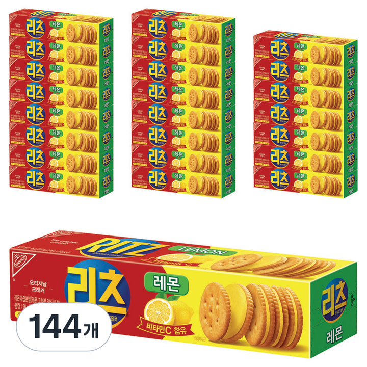 리츠 샌드위치 크래커 레몬, 96g, 144개
