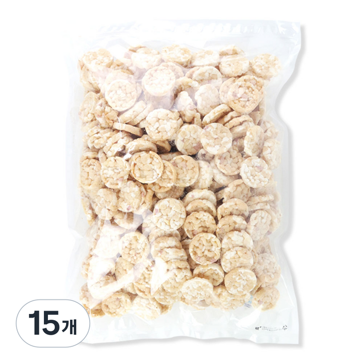 우리가스토리 오곡쌀과자 뻥튀기, 600g, 15개