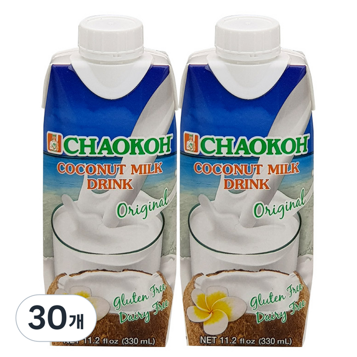 차오코 코코넛밀크 드링크 오리지널, 330ml, 30개