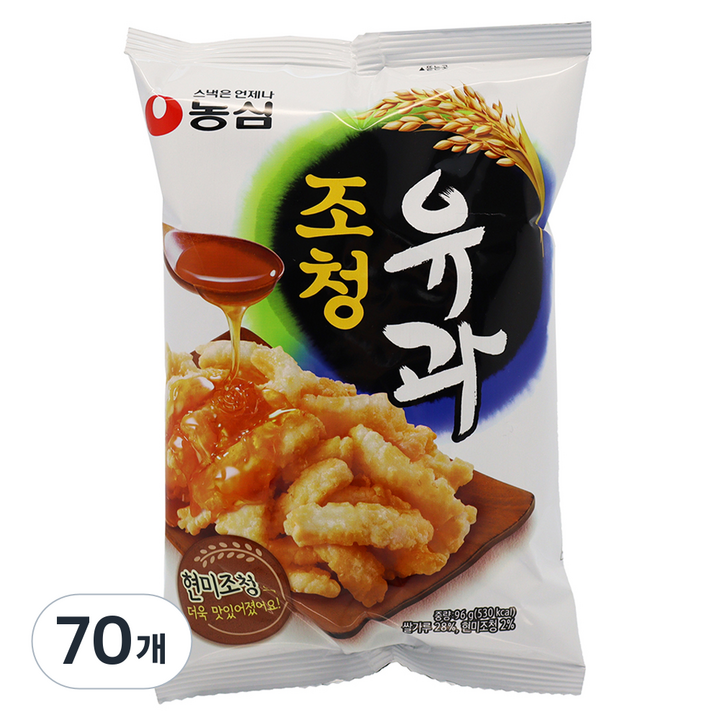 농심 조청유과, 96g, 70개