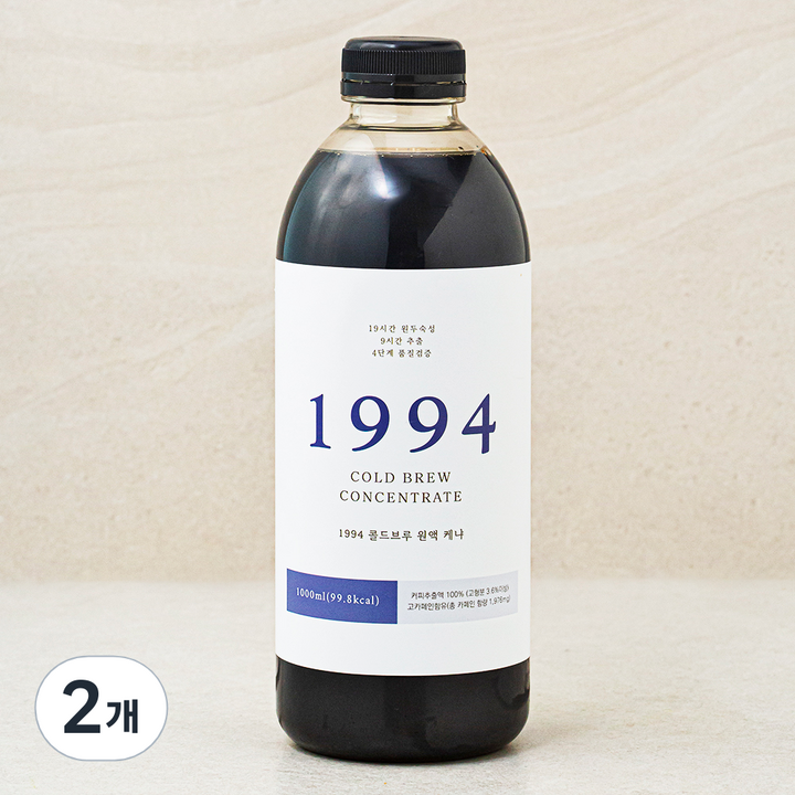 1994 콜드브루 원액 케냐 액상커피, 1L, 2개