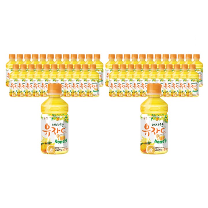 내사랑유자씨 차음료, 280ml, 48개
