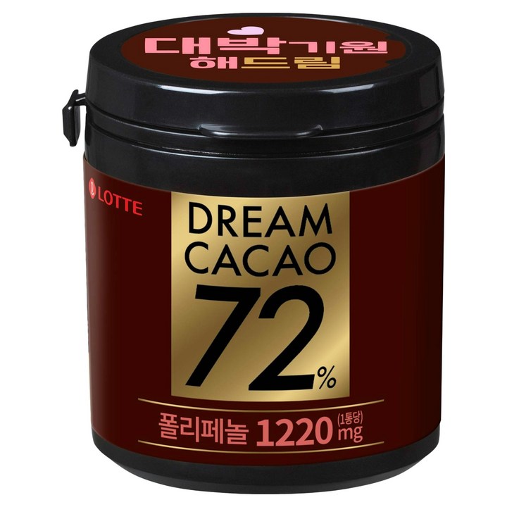 롯데웰푸드 드림카카오 72%, 86g, 1개