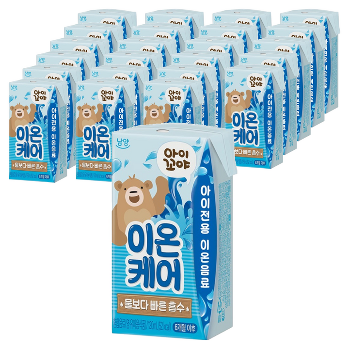 남양 아이꼬야 베이비음료 이온케어, 120ml, 24개