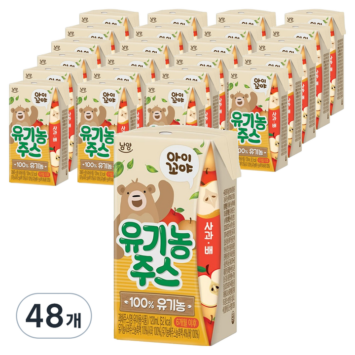 아이꼬야 유기농 주스, 120ml, 48개