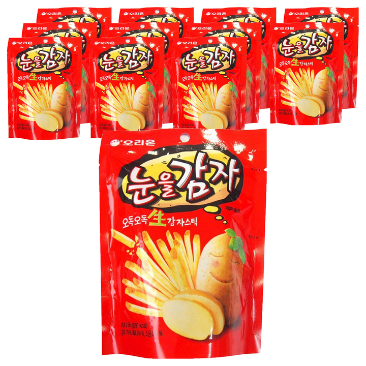 오리온 눈을감자 스낵, 56g, 12개