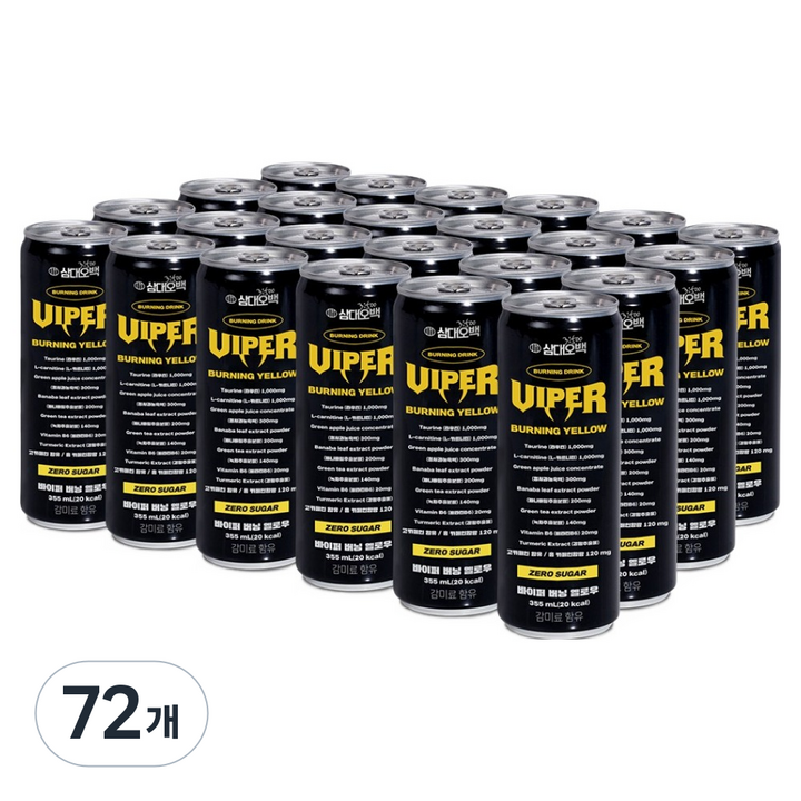 삼대오백 바이퍼 버닝 옐로우, 355ml, 72개