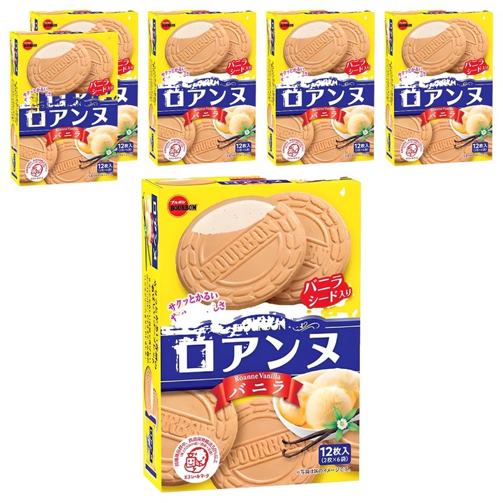 부르본 바닐라향 로안느 12p, 85g, 6개